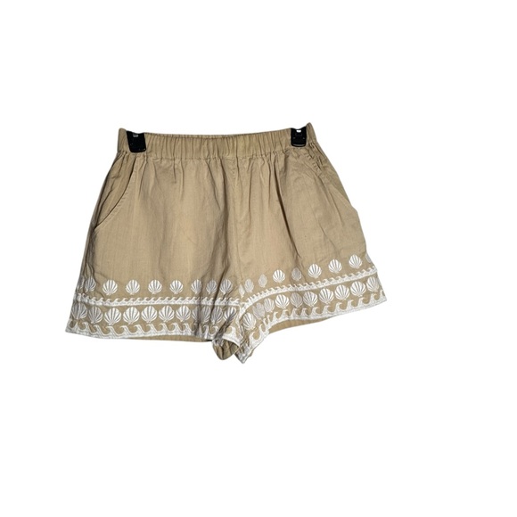 Show Me Your MuMu High Waist Tan Shorts - Picture 4 of 7